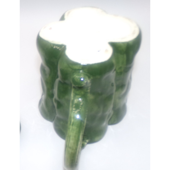 Vintage Limoges France ? Green Bell Pepper Teapot Large Ceramic Vegetable Coffee - Picture 16 of 16